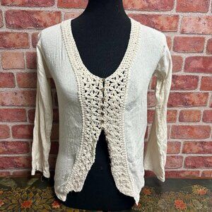 Bohemian Small Long Sleeve Linen Top